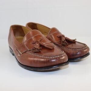 Cole Haan Men’s Brown Leather Tassel Loafers | Size 9M Classic Dress Shoes